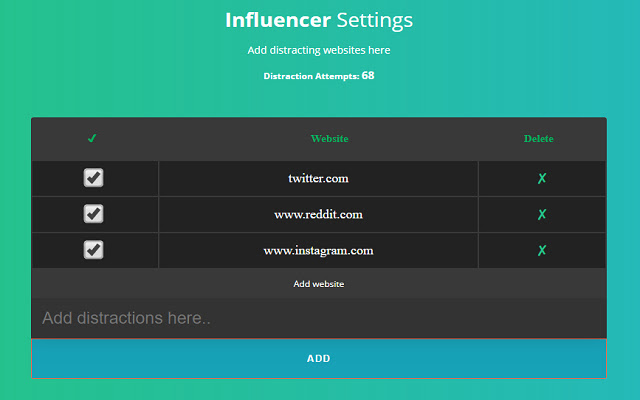 Influencer: Productive  Motivational  from Chrome web store to be run with OffiDocs Chromium online
