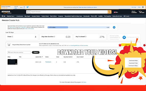 Influencer Tools for Amazon Influencers  from Chrome web store to be run with OffiDocs Chromium online