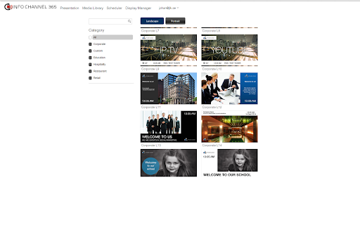 Infochannel 365  from Chrome web store to be run with OffiDocs Chromium online