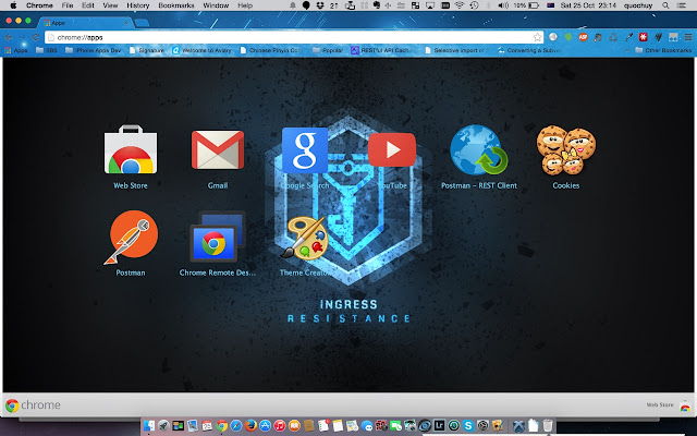Ingress Resistance Theme  from Chrome web store to be run with OffiDocs Chromium online