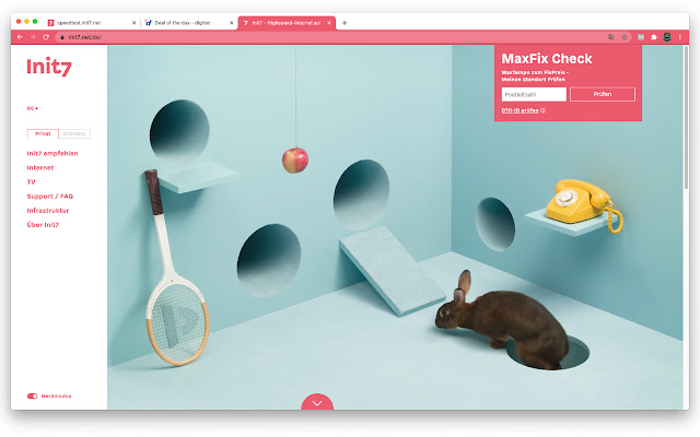 Init7 Red  from Chrome web store to be run with OffiDocs Chromium online