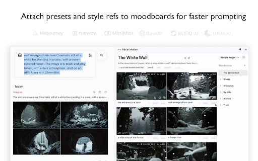 Initial Motion  from Chrome web store to be run with OffiDocs Chromium online