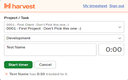 Inkline Time Tracker  from Chrome web store to be run with OffiDocs Chromium online