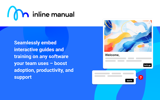 Inline Manual DAP  from Chrome web store to be run with OffiDocs Chromium online