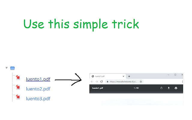 Inline PDFs for UH Moodle  from Chrome web store to be run with OffiDocs Chromium online