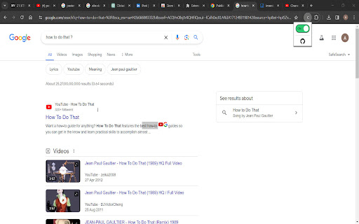 Inline search buttons  from Chrome web store to be run with OffiDocs Chromium online