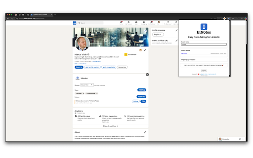 InNotes  from Chrome web store to be run with OffiDocs Chromium online