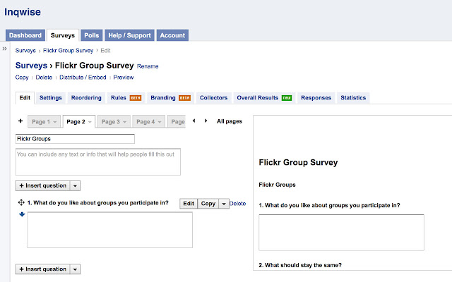 Inqwise Online Survey Software  from Chrome web store to be run with OffiDocs Chromium online