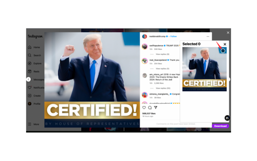 Ins Content Downloader Instagram reels story video downloader  from Chrome web store to be run with OffiDocs Chromium online