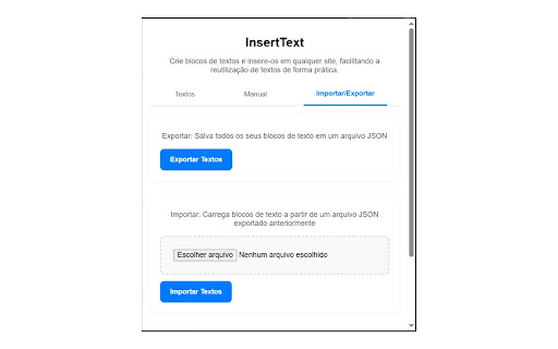 InsertText  from Chrome web store to be run with OffiDocs Chromium online