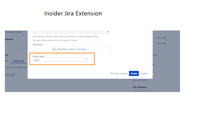 Insider Jira Dropdown  from Chrome web store to be run with OffiDocs Chromium online