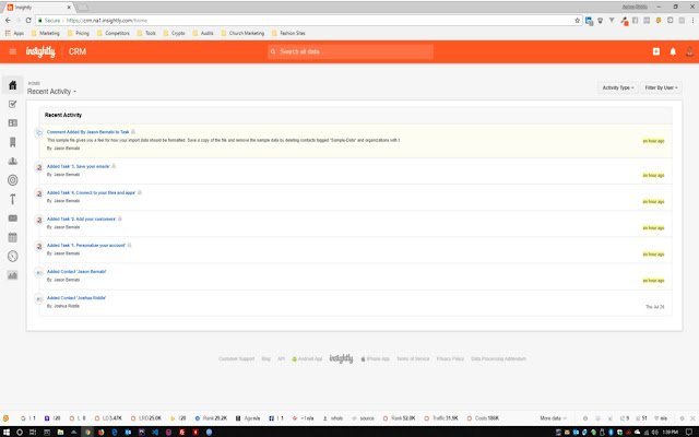 Insightly FREE Upgrade Bar Disabler  from Chrome web store to be run with OffiDocs Chromium online