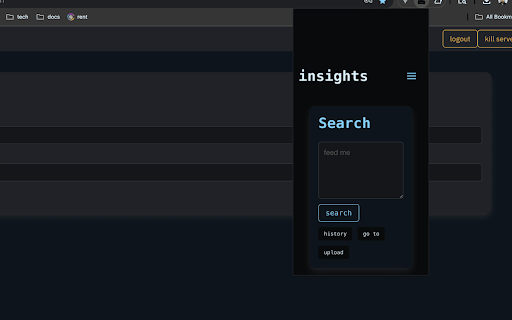 insights  from Chrome web store to be run with OffiDocs Chromium online