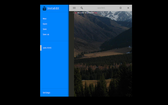 InstaEdit  from Chrome web store to be run with OffiDocs Chromium online