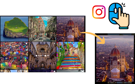 InstaFetch  from Chrome web store to be run with OffiDocs Chromium online