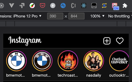 Insta Ghost  from Chrome web store to be run with OffiDocs Chromium online