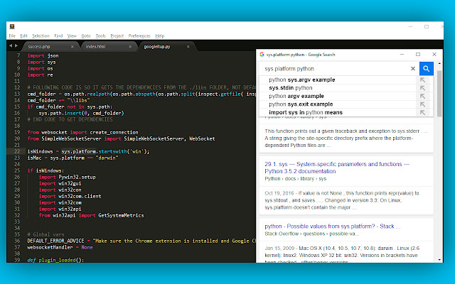 InstaGoogling  from Chrome web store to be run with OffiDocs Chromium online