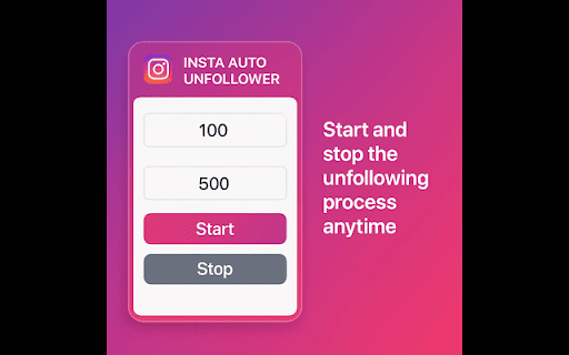 Instagram Auto Unfollower  from Chrome web store to be run with OffiDocs Chromium online