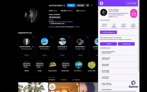 Instagram Insights by Galvor  from Chrome web store to be run with OffiDocs Chromium online