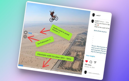 Instagram Media Controls (For Videos,Photos  Stories)  from Chrome web store to be run with OffiDocs Chromium online