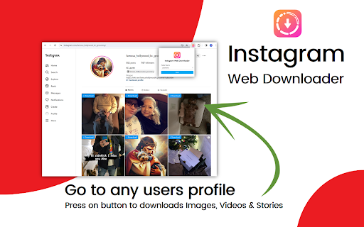 Instagram Web Downloader  from Chrome web store to be run with OffiDocs Chromium online