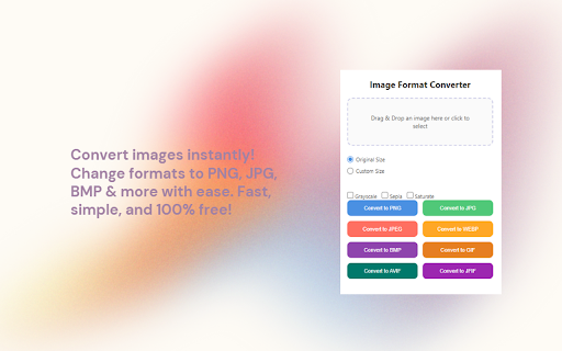 InstaIMGConvert  from Chrome web store to be run with OffiDocs Chromium online