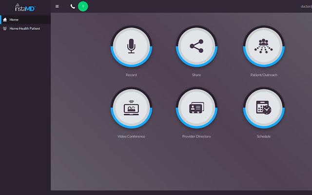 InstaMD Tele Visits App  from Chrome web store to be run with OffiDocs Chromium online