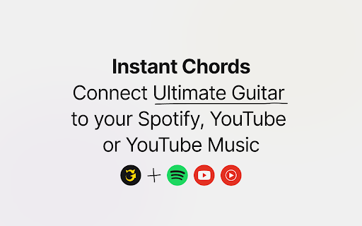 Instant Chords: Tab Connect by UltimateGuitar  from Chrome web store to be run with OffiDocs Chromium online