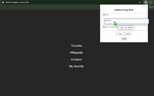Instant Copy Hub  from Chrome web store to be run with OffiDocs Chromium online