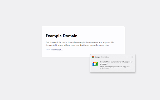 Instant Google Meet  from Chrome web store to be run with OffiDocs Chromium online