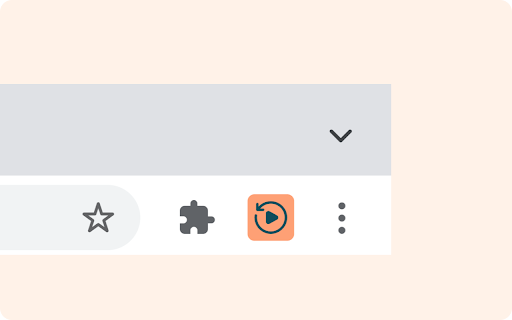 InstantReplay  from Chrome web store to be run with OffiDocs Chromium online