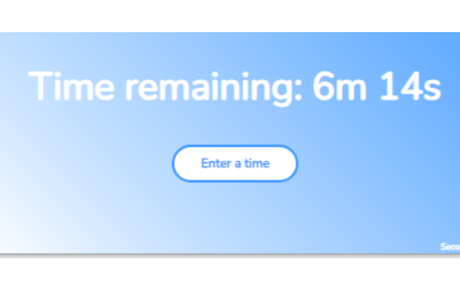 Instant Seconds Timer  from Chrome web store to be run with OffiDocs Chromium online