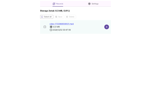 Instant Tab Recorder  from Chrome web store to be run with OffiDocs Chromium online