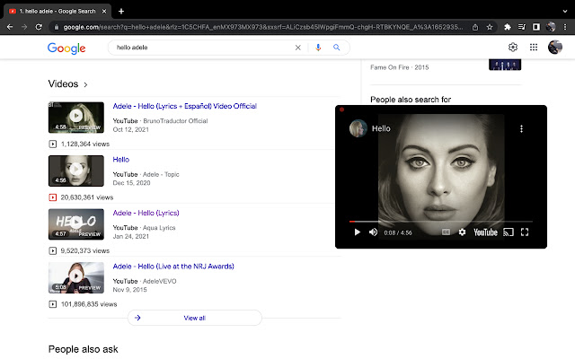 YouTube instantané depuis la boutique en ligne Chrome à exécuter avec OffiDocs Chromium en ligne