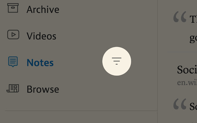 Instapaper Notes Filter  from Chrome web store to be run with OffiDocs Chromium online