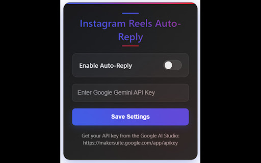 InstaReply  from Chrome web store to be run with OffiDocs Chromium online