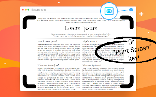 Instashot Instant Screenshot  from Chrome web store to be run with OffiDocs Chromium online