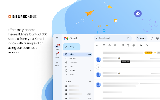 Insuredmine Gmail Extension  from Chrome web store to be run with OffiDocs Chromium online