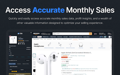 Integrated Seller Advantage  from Chrome web store to be run with OffiDocs Chromium online