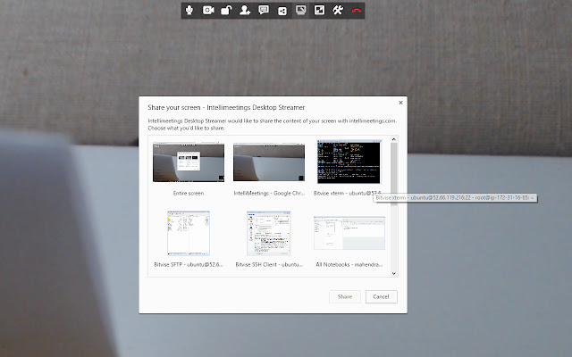 Intellimeetings Desktop Streamer  from Chrome web store to be run with OffiDocs Chromium online