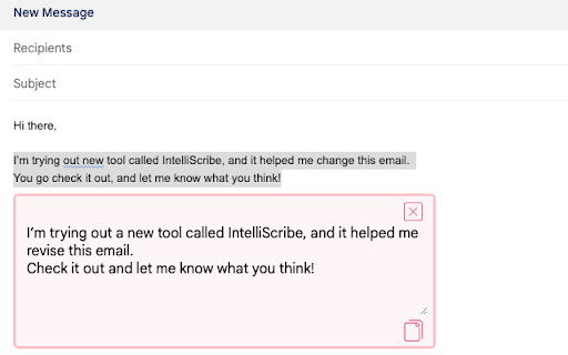 IntelliScribe  from Chrome web store to be run with OffiDocs Chromium online