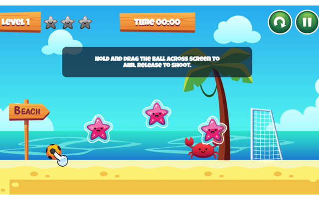 Interesting beach football  from Chrome web store to be run with OffiDocs Chromium online