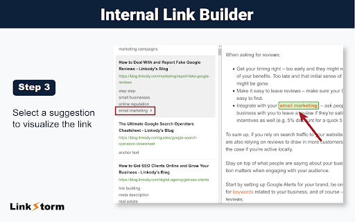 Internal Link Builder  from Chrome web store to be run with OffiDocs Chromium online