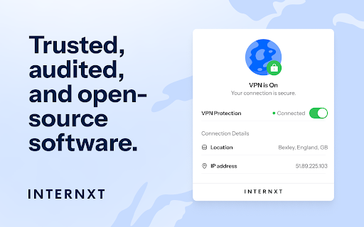 Internxt VPN Free, Encrypted  Unlimited VPN  from Chrome web store to be run with OffiDocs Chromium online