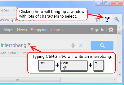 Interrobang  from Chrome web store to be run with OffiDocs Chromium online