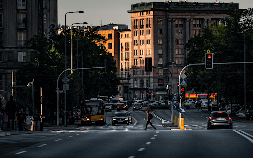 Intersection in Warsaw, Poland  from Chrome web store to be run with OffiDocs Chromium online