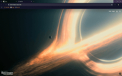 Interstellar Theme  from Chrome web store to be run with OffiDocs Chromium online