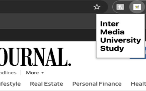 Inter University Media Study  from Chrome web store to be run with OffiDocs Chromium online