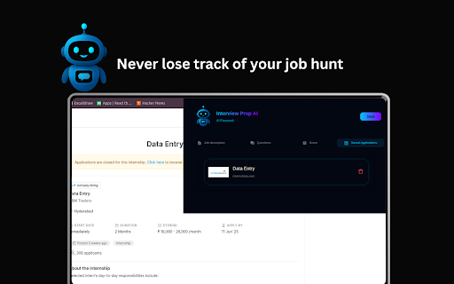 InterviewPrepAI  from Chrome web store to be run with OffiDocs Chromium online