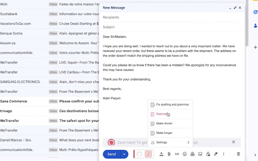 Into Gmail  from Chrome web store to be run with OffiDocs Chromium online